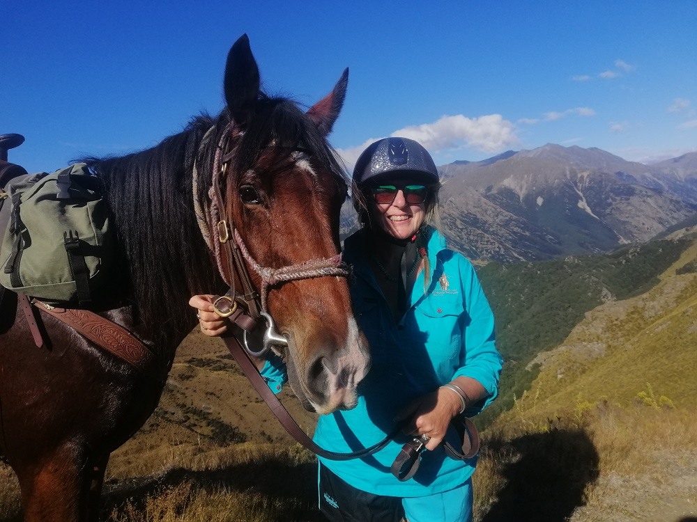 Angie and Whiskey Ben Lomond horseback holiday
