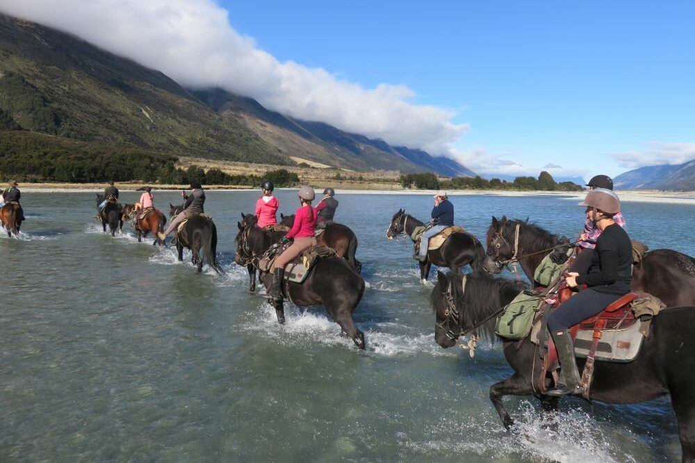 Lake Hawea Hunter River Ride Adventure Horse Trekking NZHorseback Riding Holiday NZ South Island